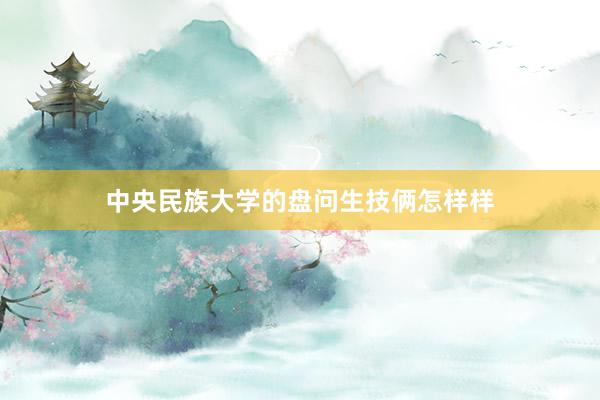中央民族大学的盘问生技俩怎样样